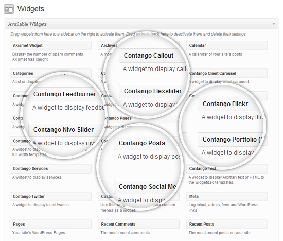 Contango Custom Widgets