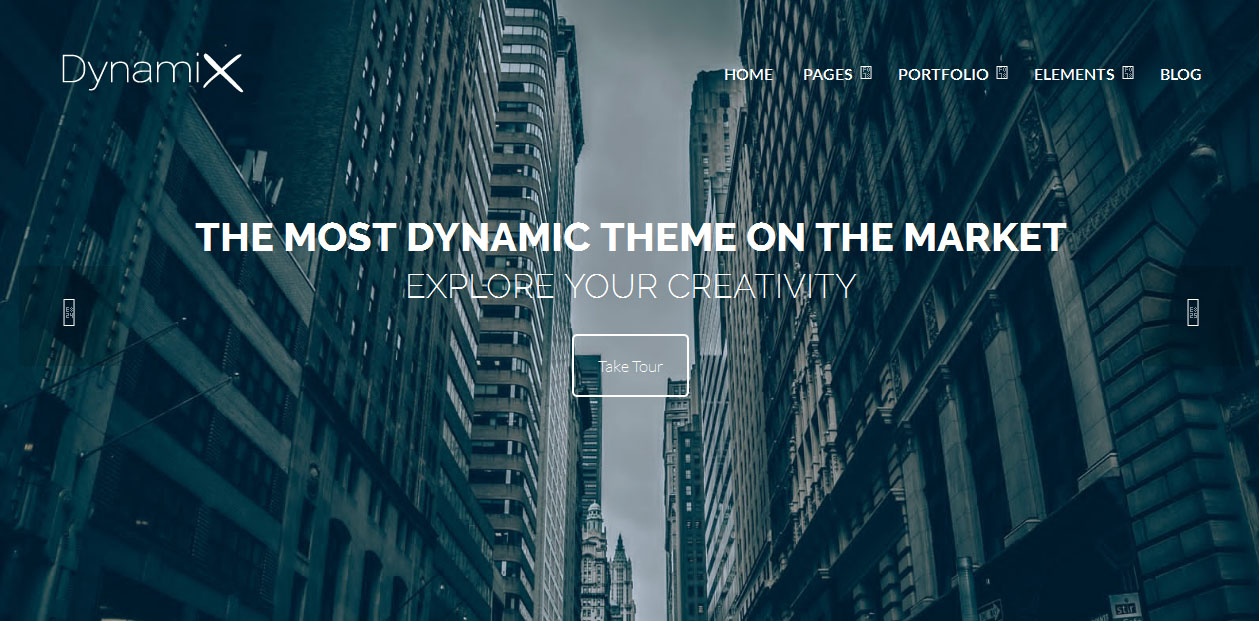 DynamiX - Fullscreen WordPress Themes