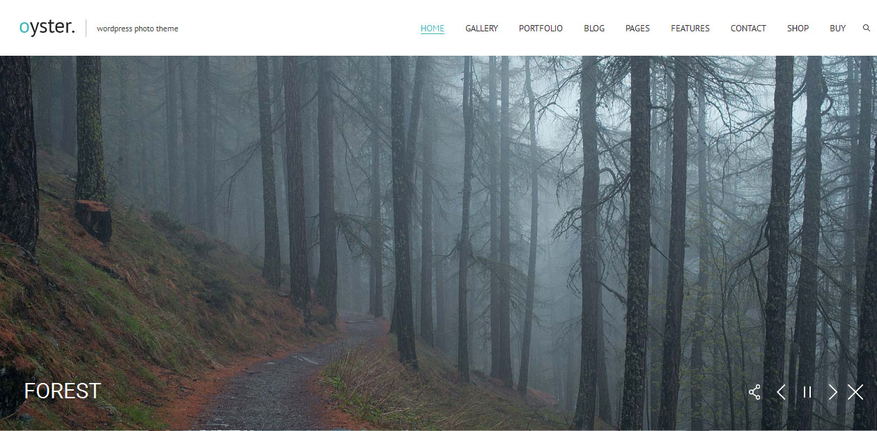 Oyster - Fullscreen WordPress Themes