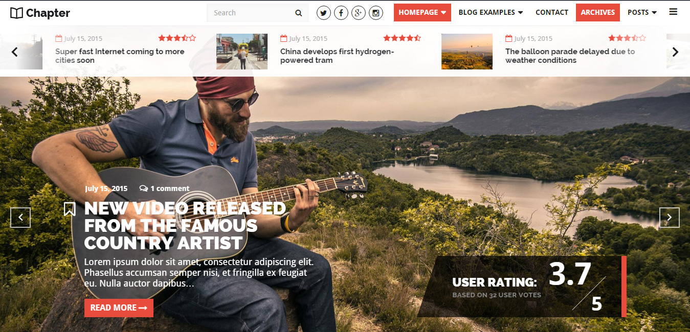 Chapter - WordPress Magazine Theme