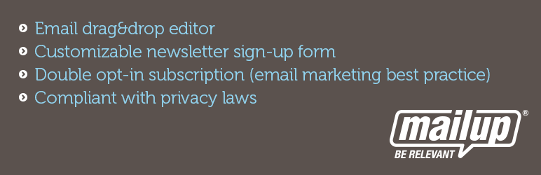 MailUp Newsletter Sign-up Form
