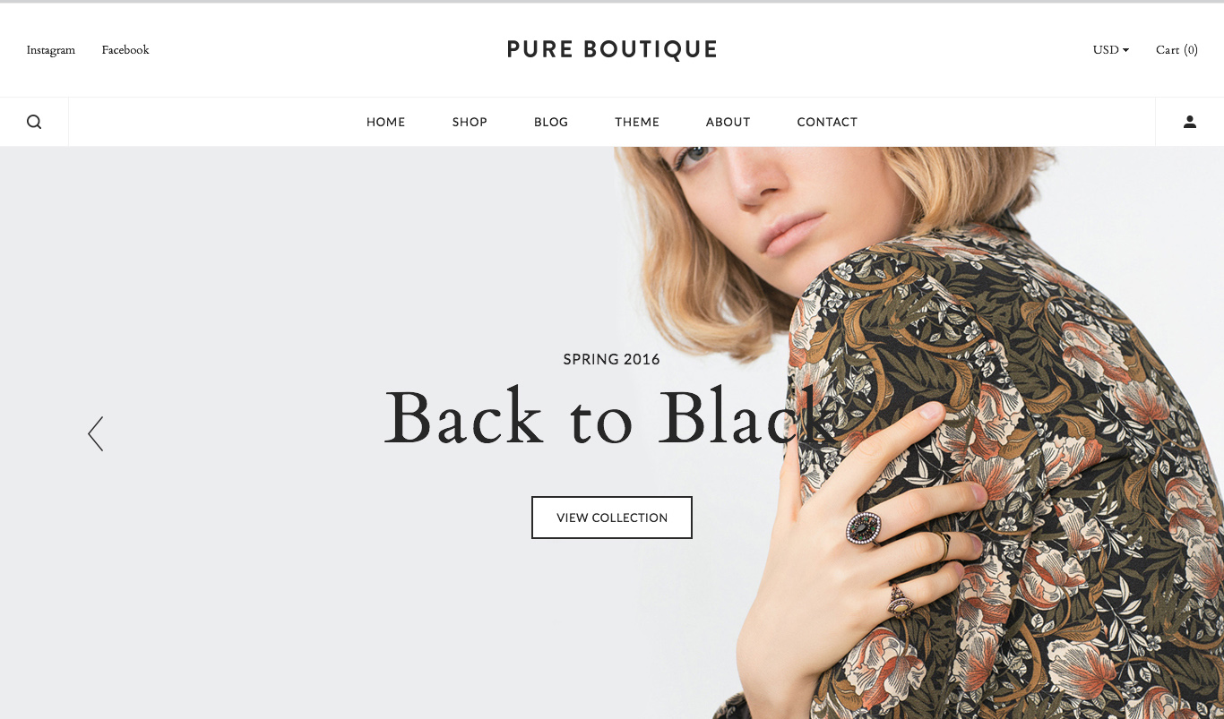 Pure - Accessories WooCommerce PSD Template