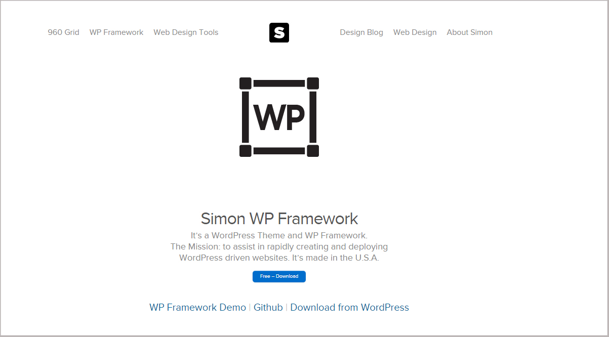 Simon WP Framework