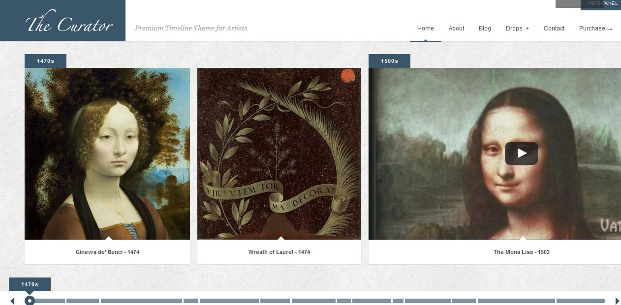 The Curator - WordPress Art Themes