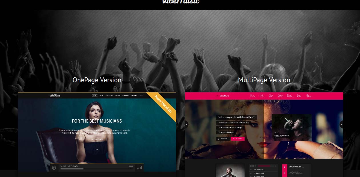 VibeMusic - WordPress Art Themes