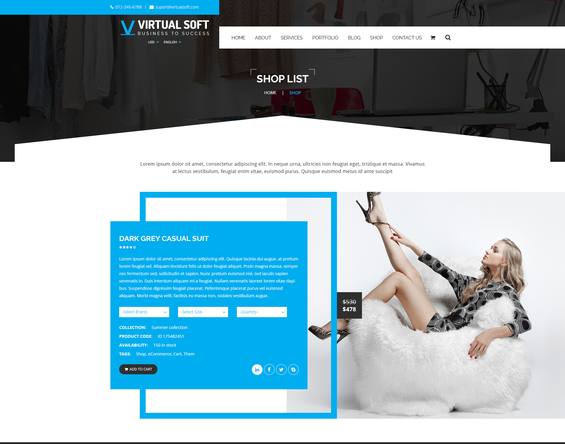 Virtual Soft - Multipurpose PSD Template