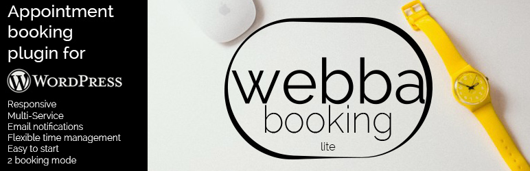 Webba Booking Lite - wordpress appointments plugins