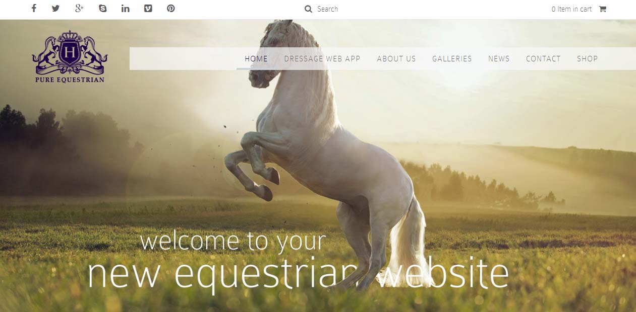 Pure Equestrian - Powerful Miscellaneous WordPress Themes