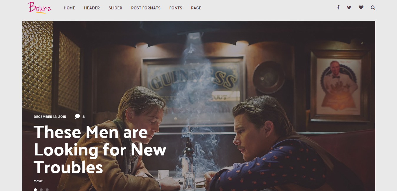 Bourz - Life, Entertainment and Fashion Blog Theme