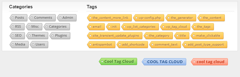 Cool Tag Cloud - Tag Cloud WordPress Widgets