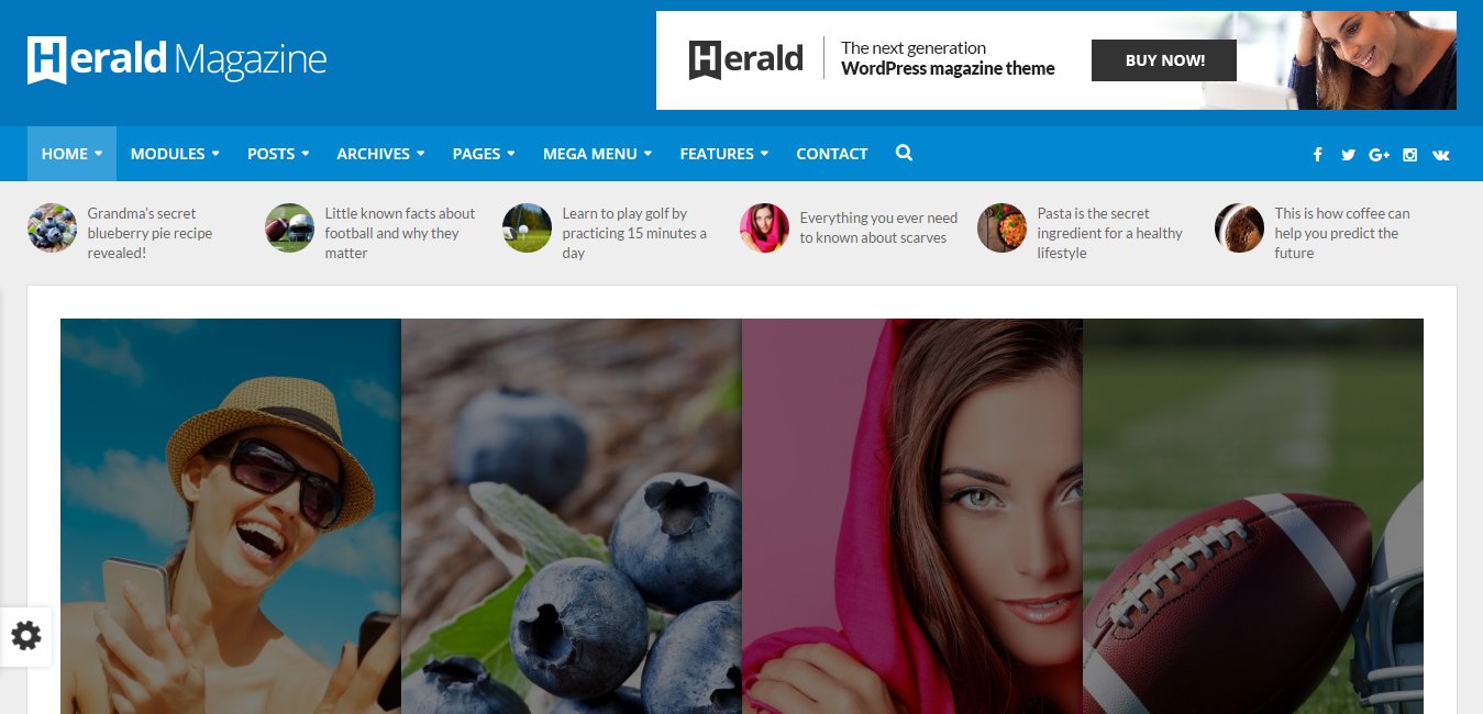 Herald - News Portal and Magazine WordPress Theme