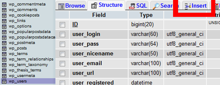 How to Add an Admin User to the WordPress Database via MySQL