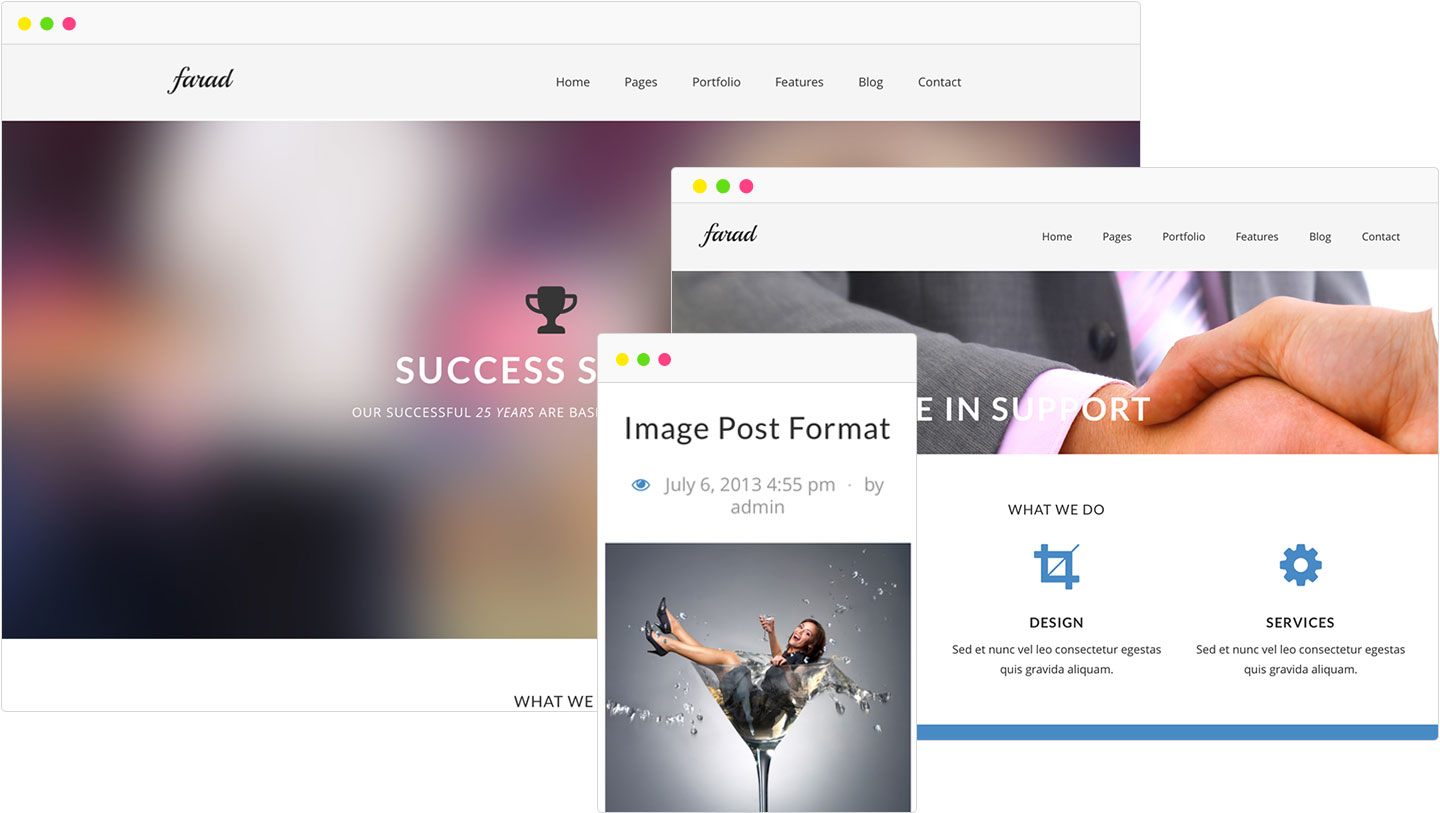 farad-multipurpose-wordpress-theme-showcase