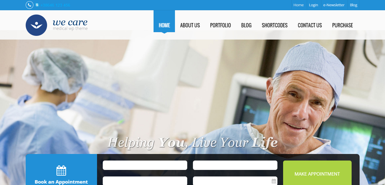 We Care - Medical & Health WordPress Theme