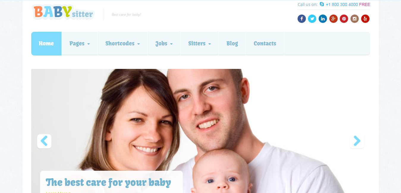 Babysitter - Responsive WordPress Theme