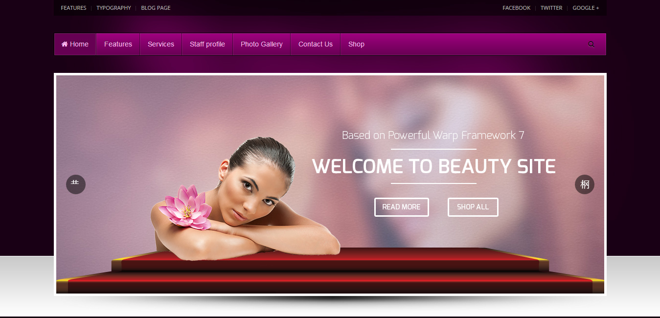 Beauty Salon Responsive WordPress Theme