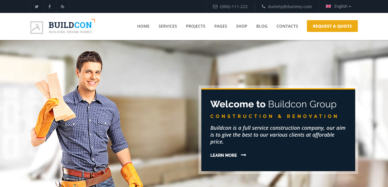 Buildcon - Builders Service WordPress Theme