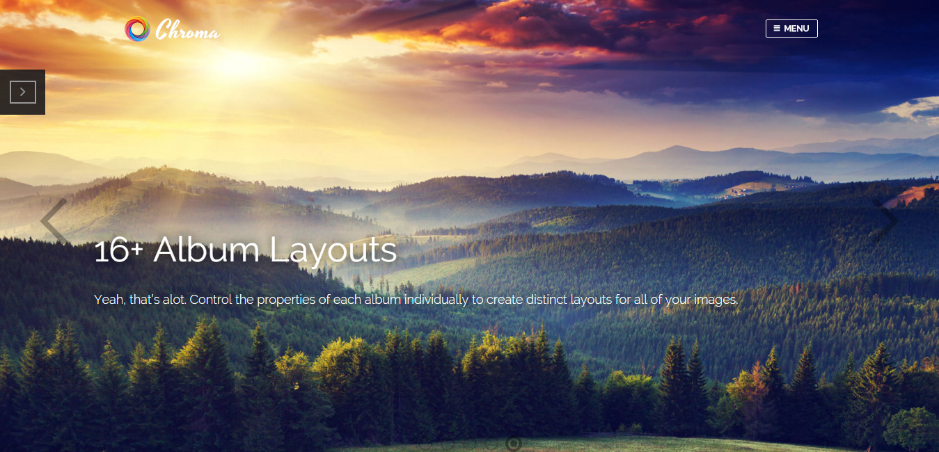 Chroma - Responsive Photography Theme