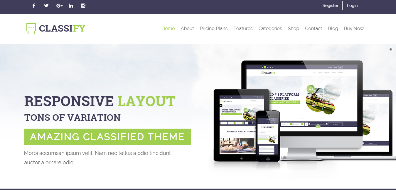 Classify - Classified Ads WordPress Theme