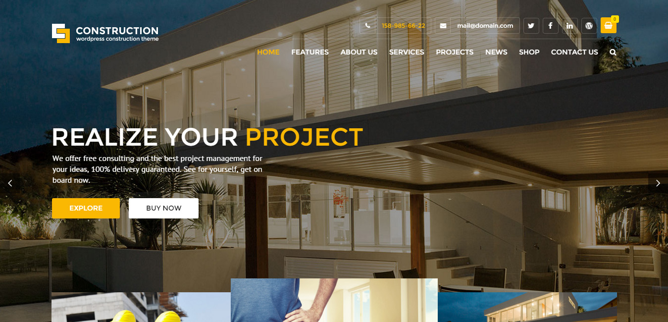 Construction - WordPress Business Theme