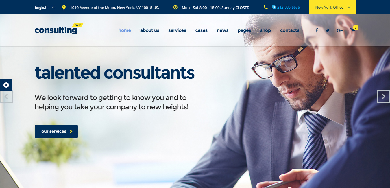 Consulting - Business, Finance WordPress Theme