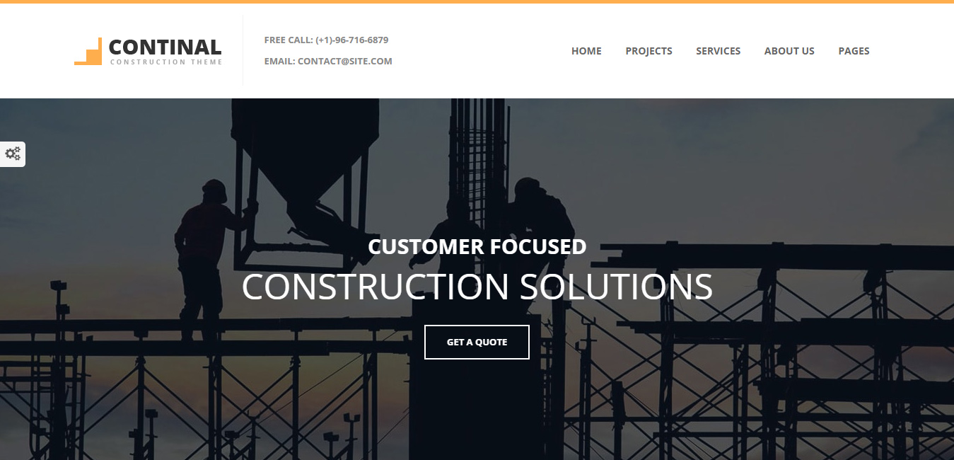 Continal - Construction & Business WordPress Theme