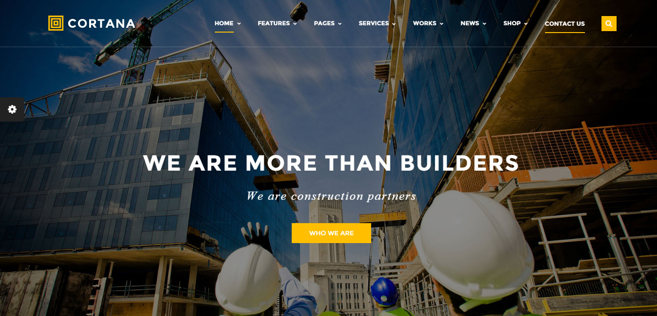 Cortana - Construction & Building WordPress Theme