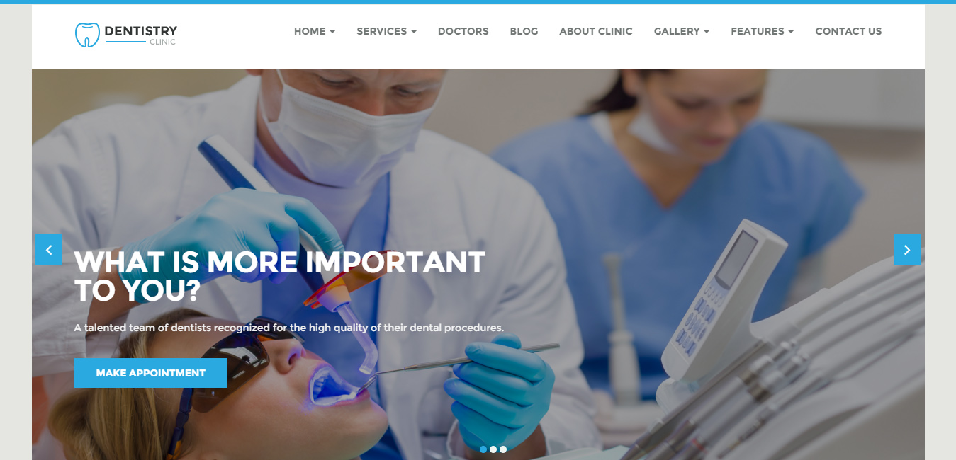 Dentistry - Dental Clinic WordPress Theme