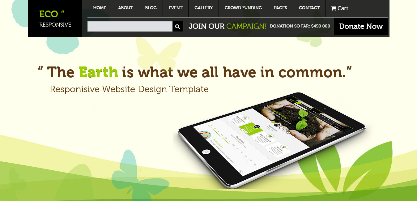 ECO Responsive Environment WordPress Theme