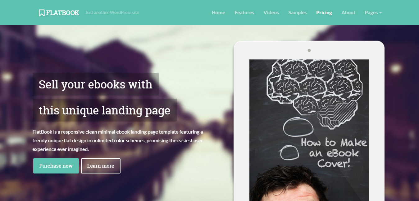 FlatBook - Books WordPress Themes