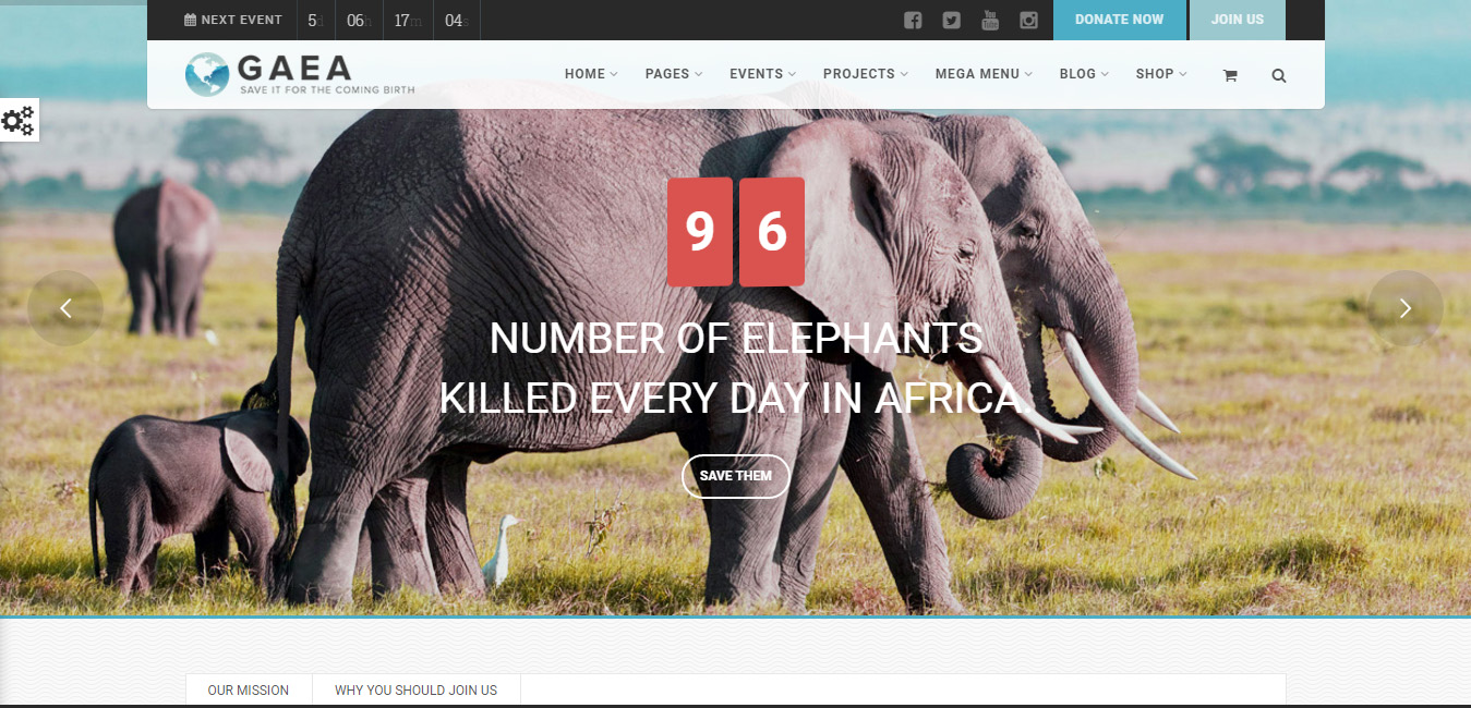 Gaea - Environmental WordPress Theme