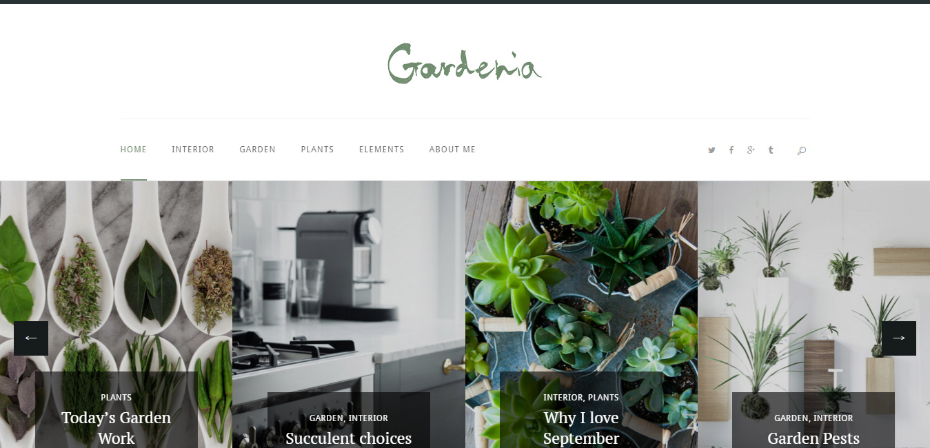 Gardenia - WordPress Personal Blog Theme