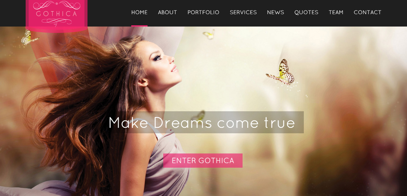 Gothica - One Page WordPress Theme