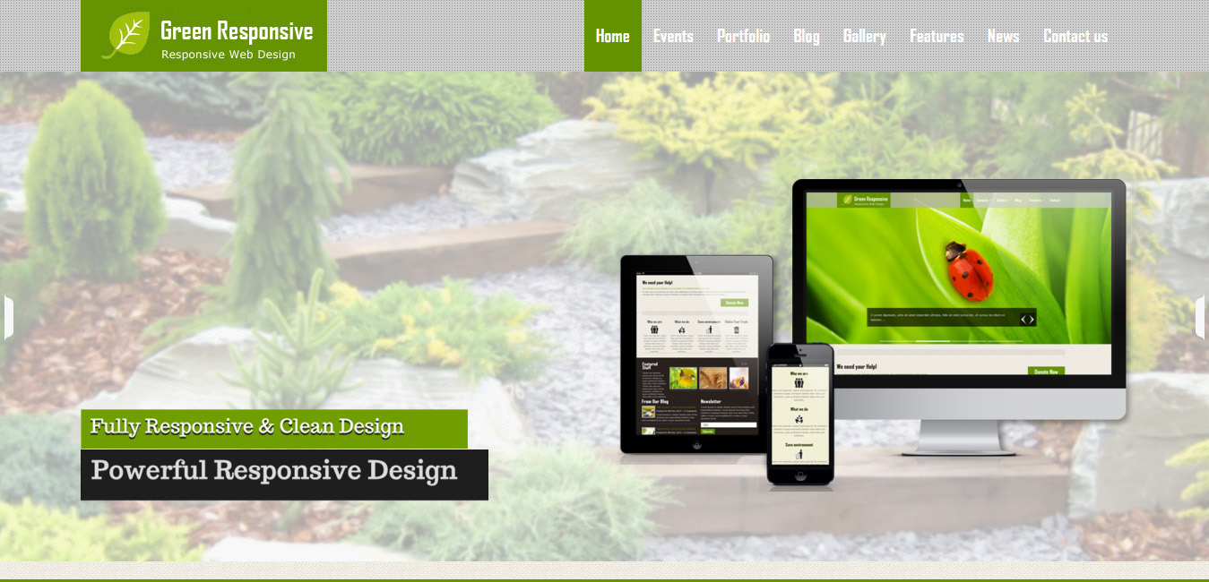 Green Responsive WordPress Theme