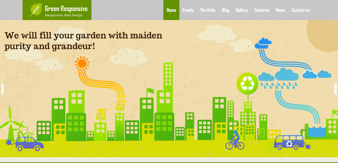 Green Responsive WordPress Theme