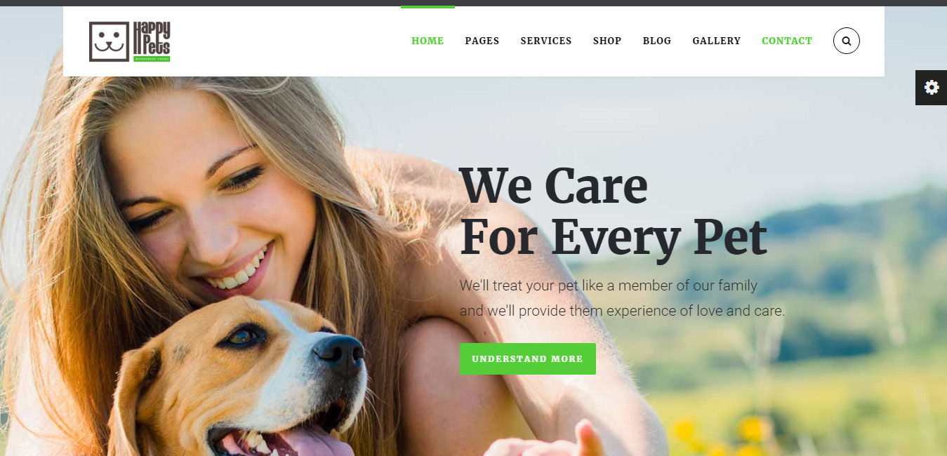 Happy Pets - Pet Shop, Services WordPress Theme