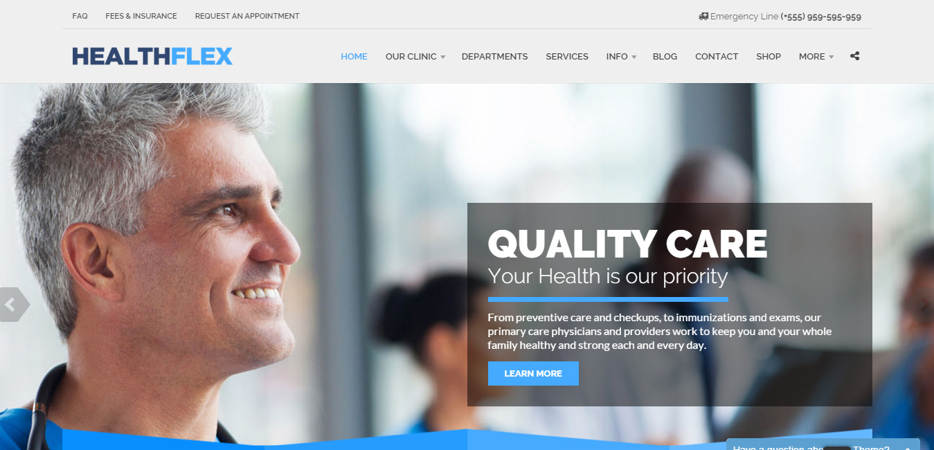 HealthFlex Medical Health WordPress Theme