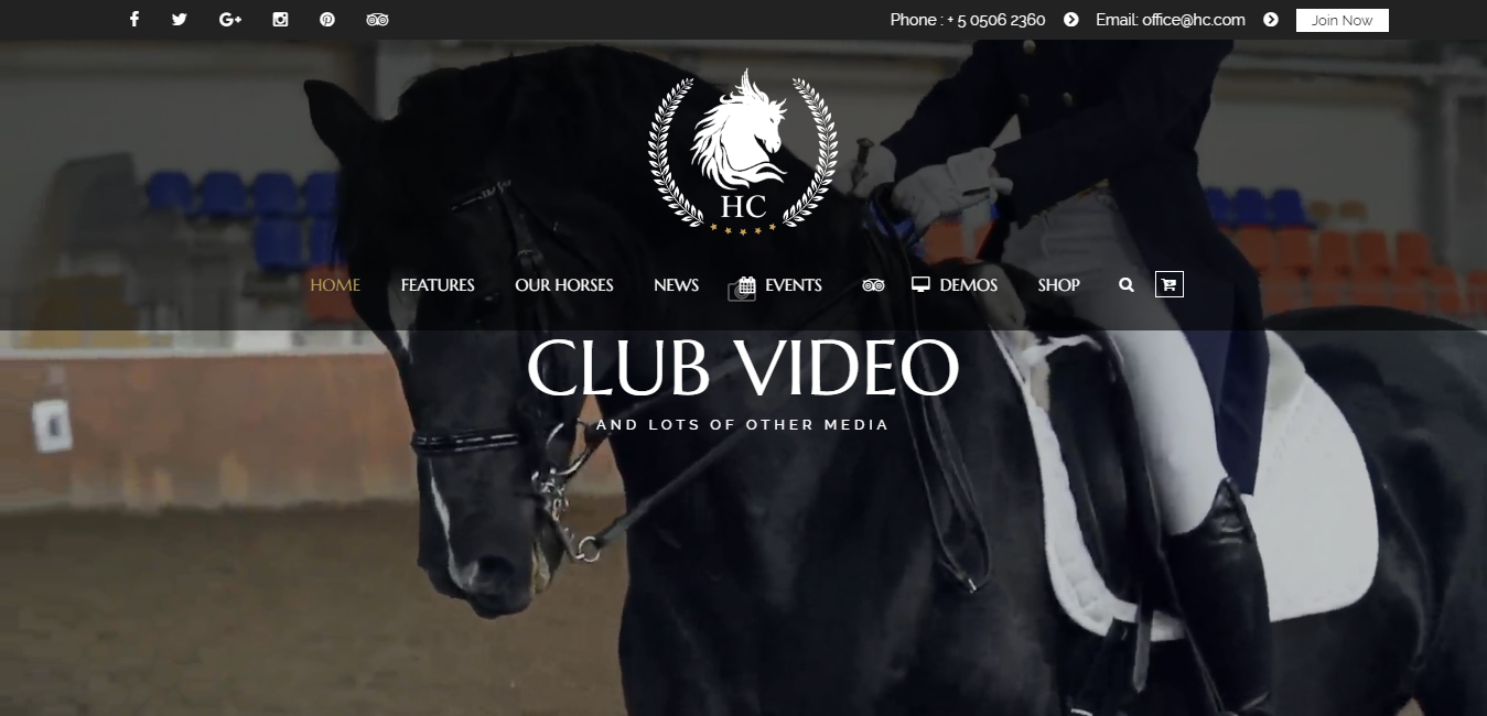 Horse Club - Equestrian WordPress Theme