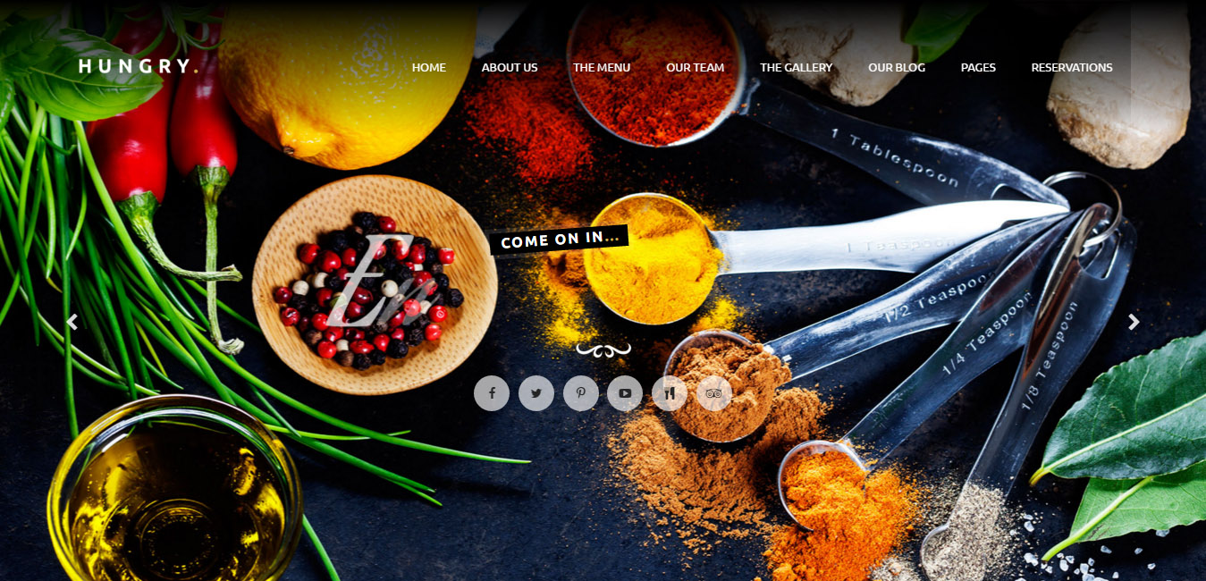 Hungry - WordPress One Page Restaurant Theme