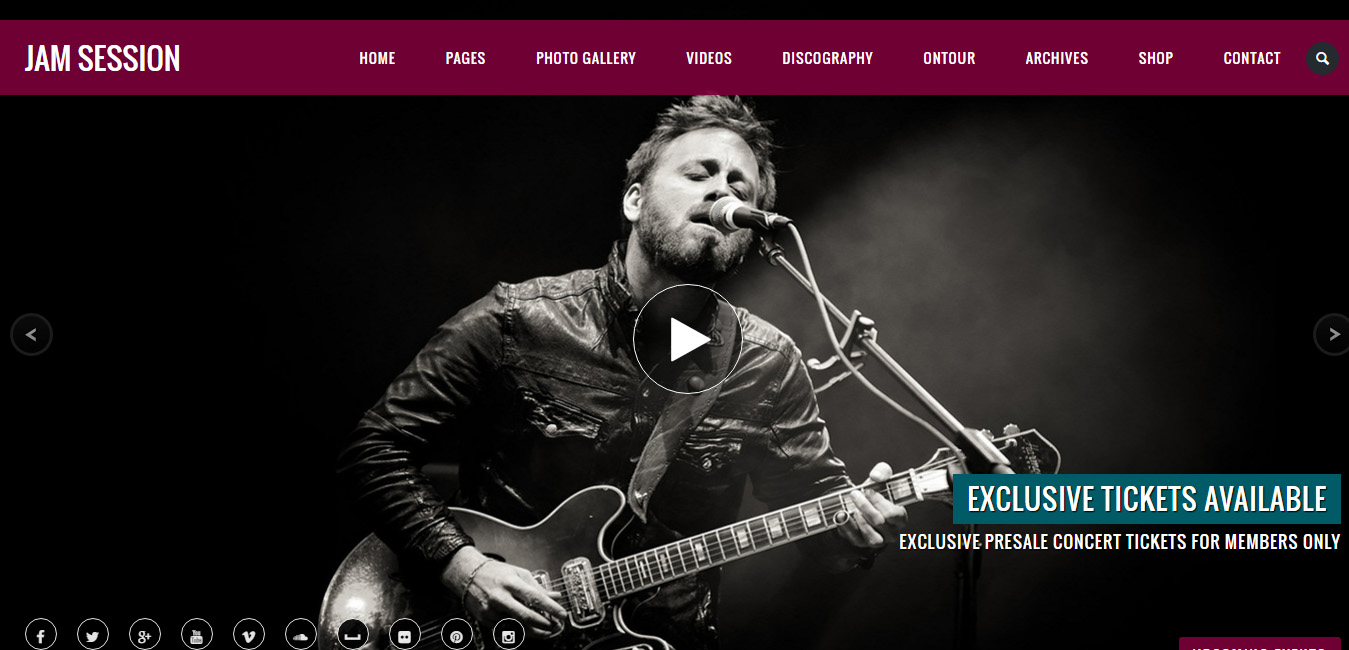 JamSession - Music & Music Band WordPress Theme