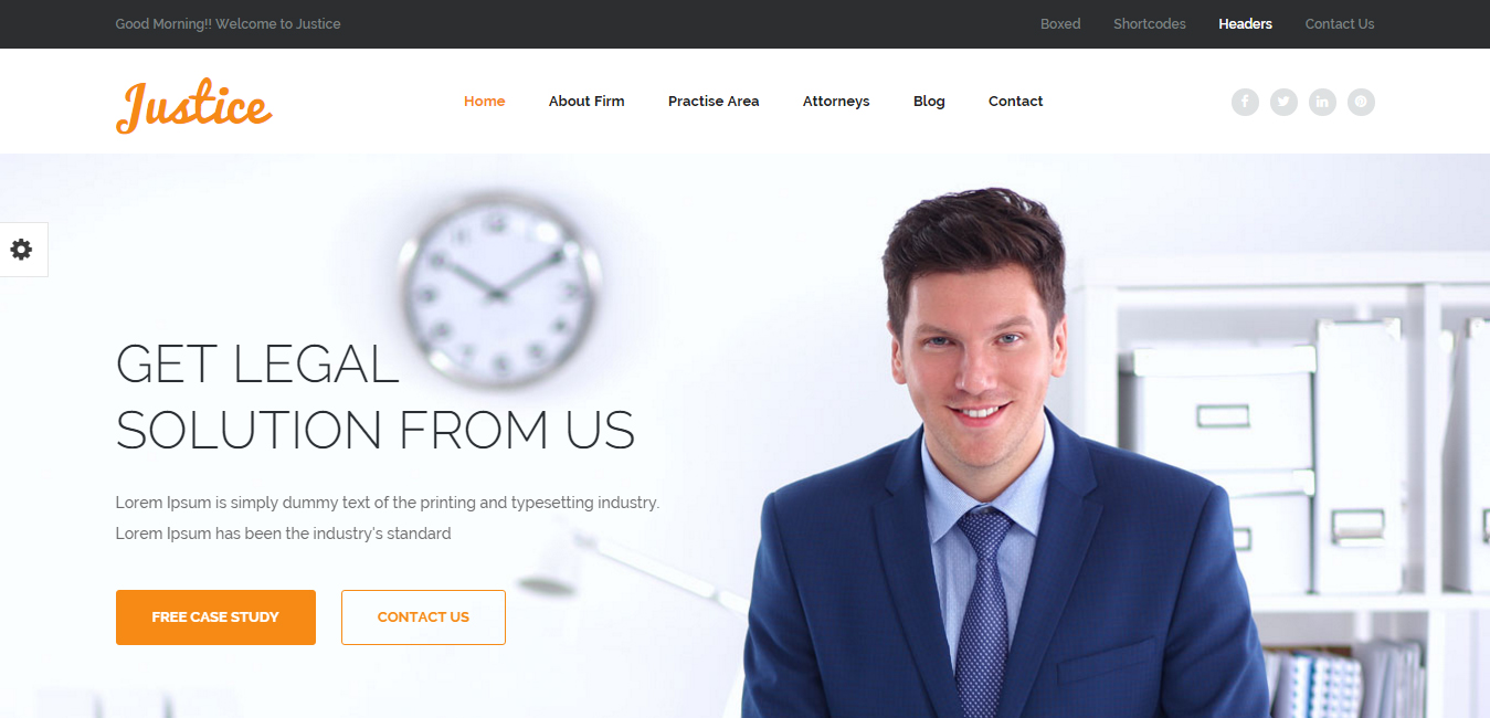 Justice - Law & Business WordPress Theme