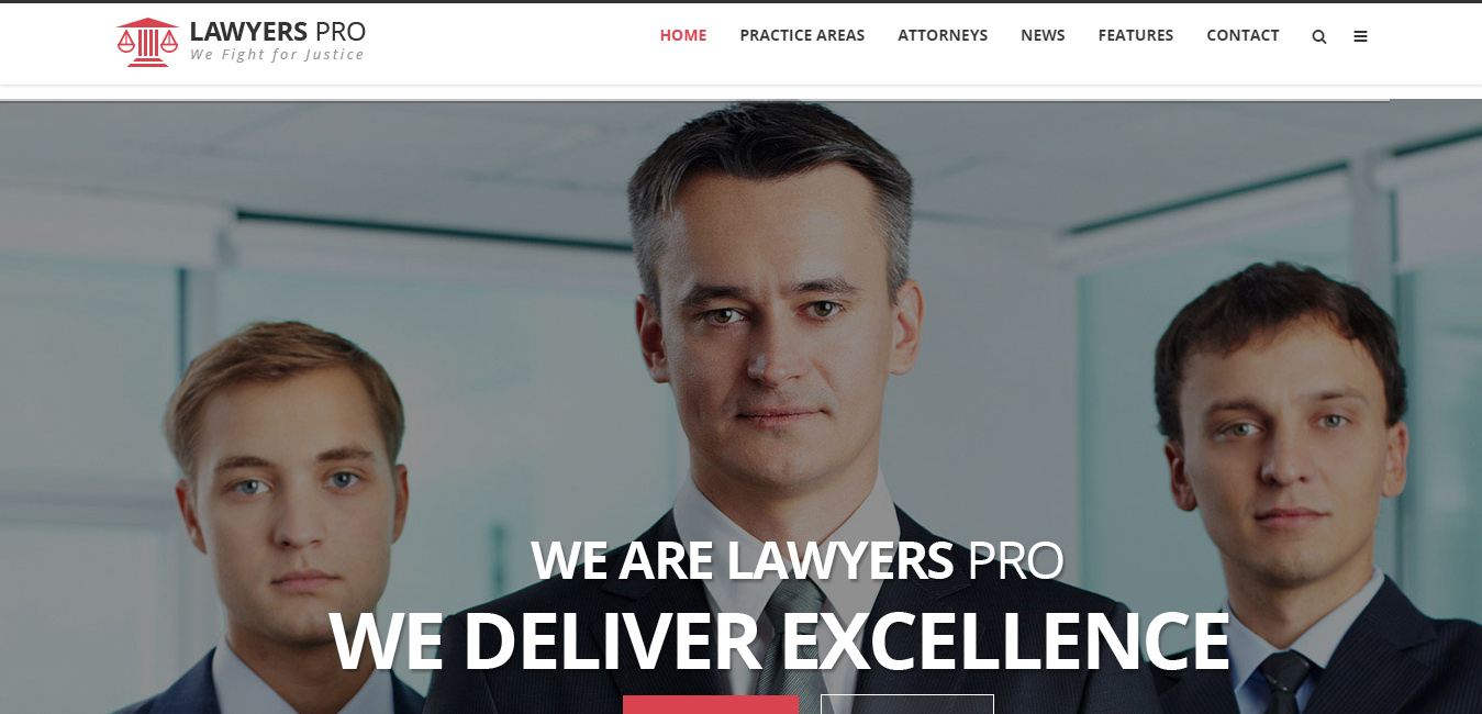 Lawyer Pro - Responsive WordPress Theme for Lawyers