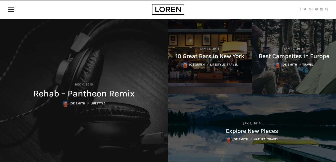 Loren - Responsive WordPress Blog Theme