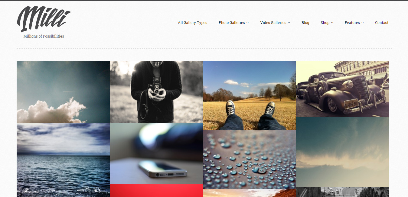 Milli - Photo Gallery WordPress Theme