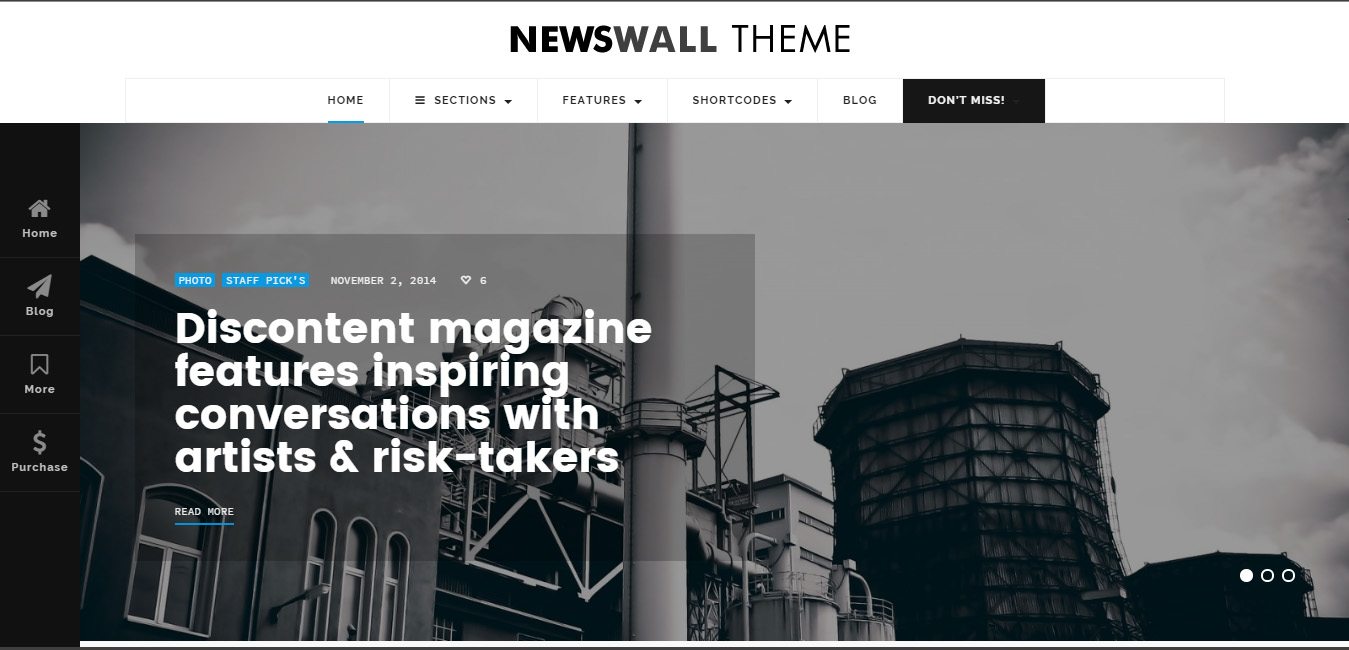 NewsWall - Fresh Magazine WordPress Theme