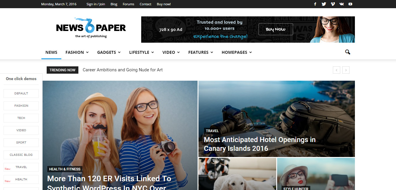 Newspaper - WordPress News Style Theme