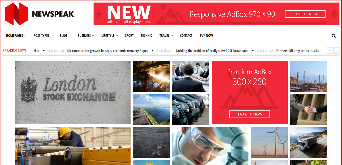 Newspeak - News and Magazine WordPress Theme