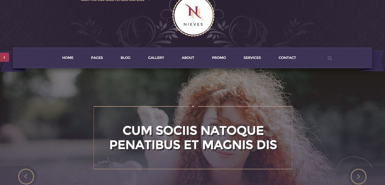 Nieves - Beauty Salon WordPress Theme