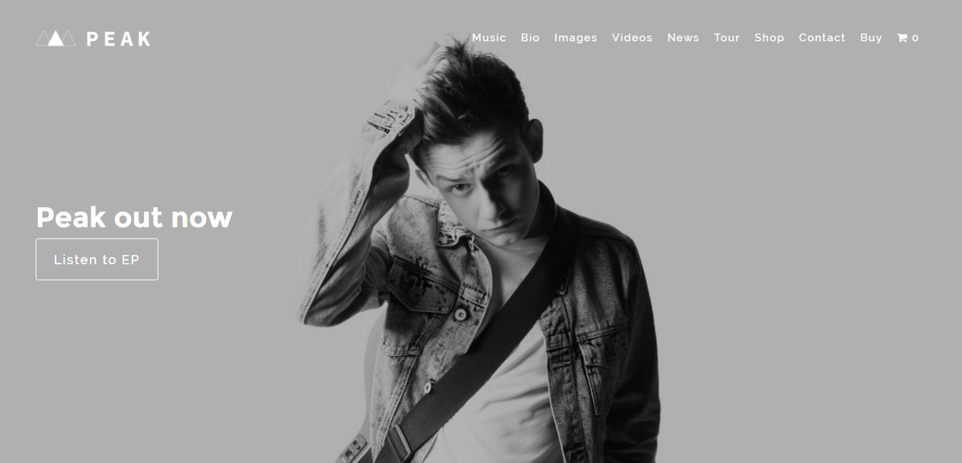 Peak Musician and Band - Music WordPress Theme