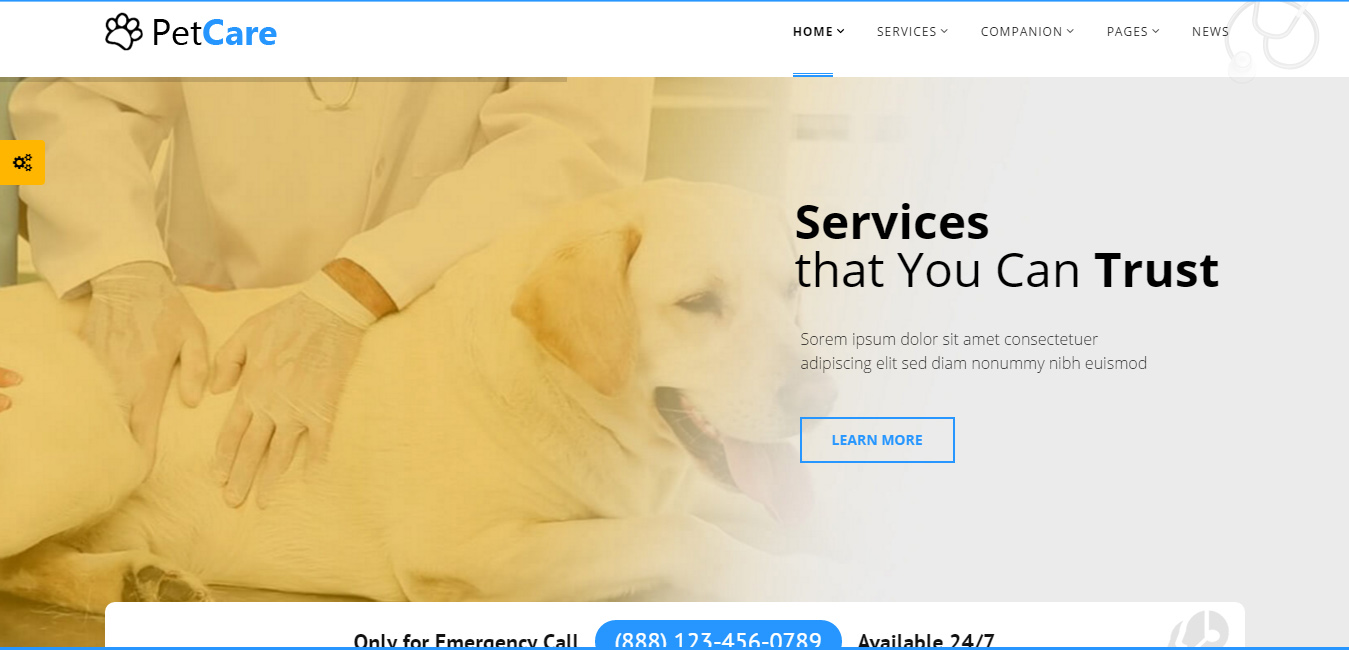 PetCare - Responsive WordPress Theme